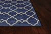 KAS Retreat 126 Navy Layla Area Rug Corner Image
