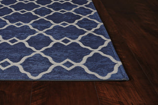 KAS Retreat 126 Navy Layla Area Rug Corner Image