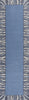 KAS Retreat 128 Denim Blue Waves Area Rug Runner Image