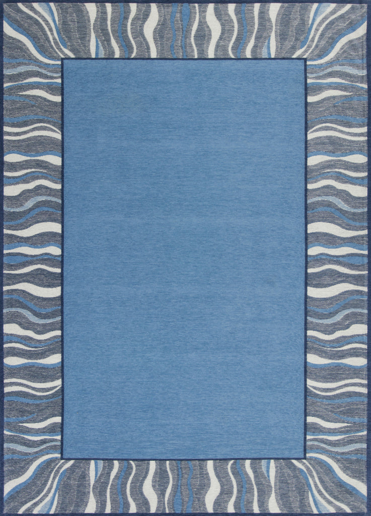 KAS Retreat 128 Denim Blue Waves Area Rug main image