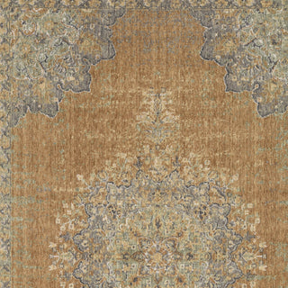 KAS Ria 6824 Coffee Elegance Area Rug Corner Image