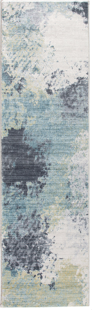 KAS Roxy 2806 Blue/Yellow Nebula Area Rug