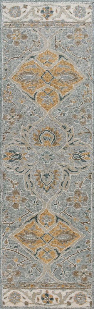 KAS Samara 3601 Slate Grey Marrakesh Area Rug Corner Image