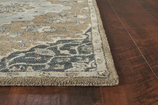 KAS Samara 3608 Taupe Imperial Area Rug Corner Image