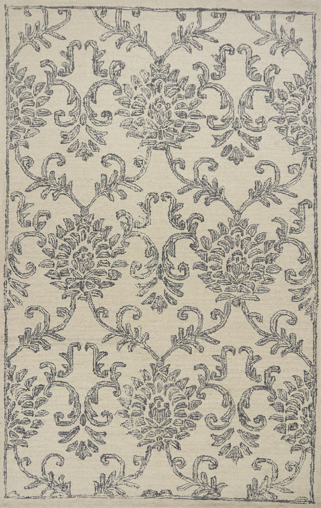 KAS Sasha 6623 Ivory/Grey Damascus Area Rug main image