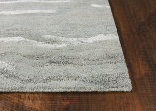 KAS Serenity 1253 Slate Breeze Area Rug Round Image Feature