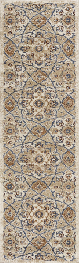 KAS Seville 9455 Ivory Marrakesh Area Rug Corner Image