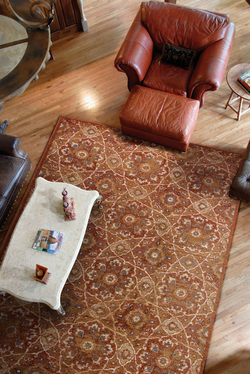 KAS Seville 9457 Rust Marrakesh Area Rug Runner Image Feature