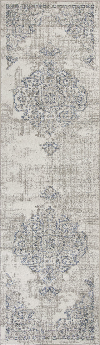 KAS Seville 9471 Ivory/Grey Medallion Area Rug