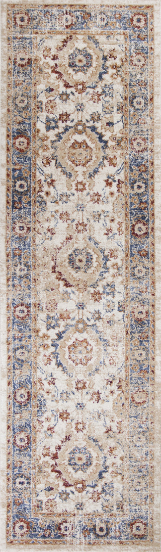 KAS Seville 9477 Ivory Tabriz Area Rug Round Image