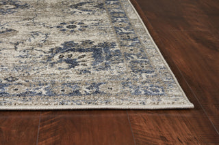 KAS Seville 9480 Grey/Blue Sutton Area Rug Corner Image Feature