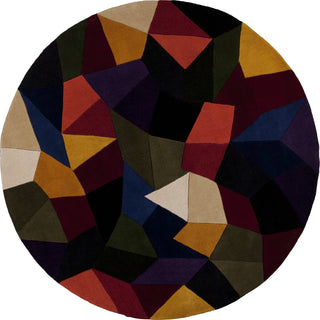 KAS Signature 9086 Multi Prisms Area Rug Round Image