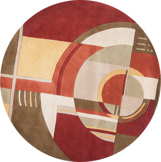 KAS Signature 9134 Rust/Coffee Art Deco Area Rug Main Image