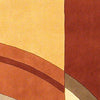 KAS Signature 9134 Rust/Coffee Art Deco Area Rug Lifestyle Image