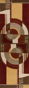 KAS Signature 9134 Rust/Coffee Art Deco Area Rug Main Image