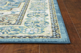 KAS Skyline 6417 Teal Alana Area Rug Round Image