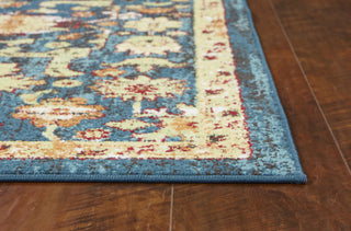KAS Skyline 6431 Teal/Red Charisma Area Rug Main Image Feature