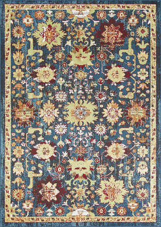 KAS Skyline 6431 Teal/Red Charisma Area Rug Main Image