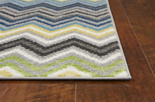 KAS Skyline 6433 Grey/Blue Porter Area Rug