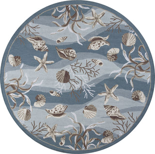 KAS Sonesta 2003 Seafoam Shells Area Rug Runner Image