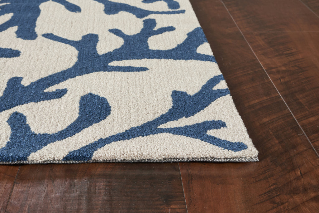 KAS Sonesta 2037 Ivory/Blue Coral Area Rug Lifestyle Image Feature