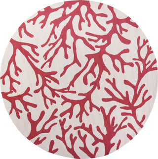 KAS Sonesta 2038 Ivory/Rust Coral Area Rug Round Image