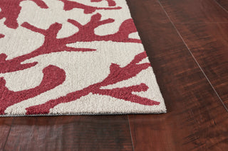 KAS Sonesta 2038 Ivory/Rust Coral Area Rug Corner Image