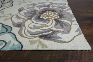 KAS Sonesta 2041 Ivory/Beige Floral Vines Area Rug Round Image