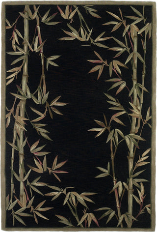 KAS Sparta 3147 Black Bamboo Border Area Rug Main Image