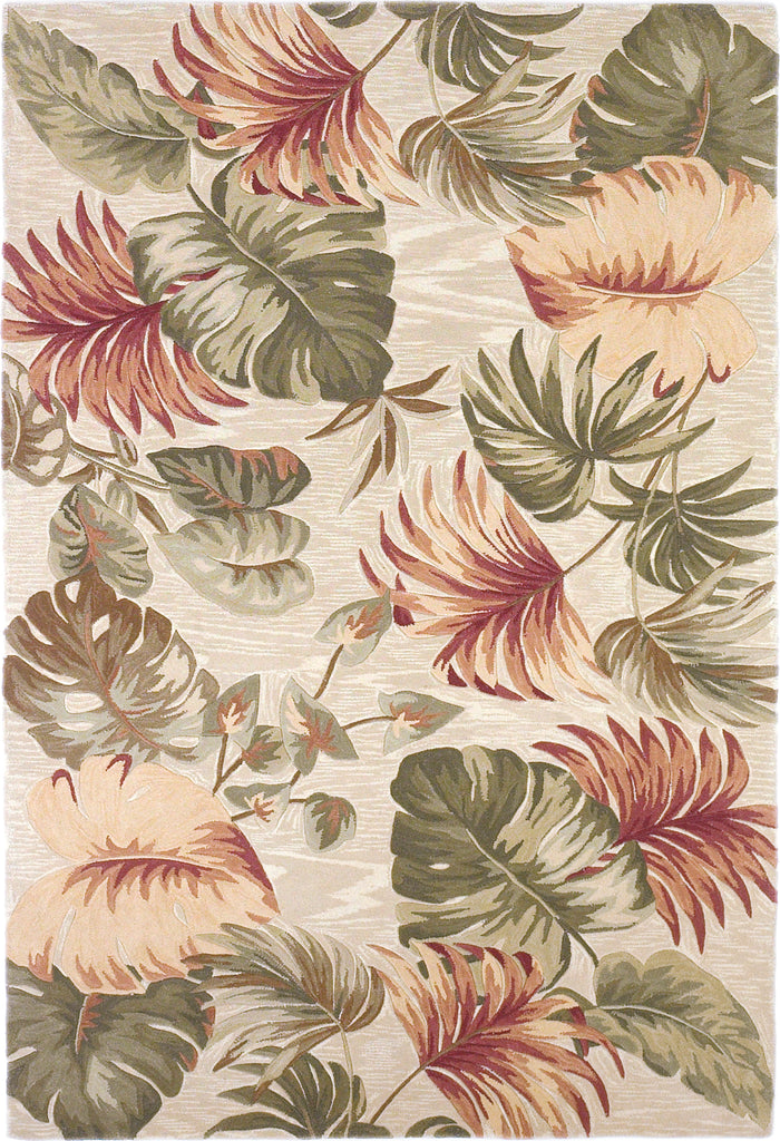 KAS Sparta 3148 Beige Palm Leaves Area Rug Main Image