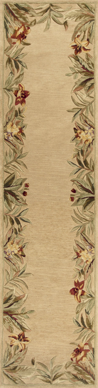 KAS Sparta 3151 Ivory Rainforest Area Rug Round Image