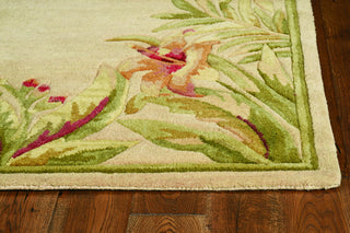 KAS Sparta 3151 Ivory Rainforest Area Rug Corner Image