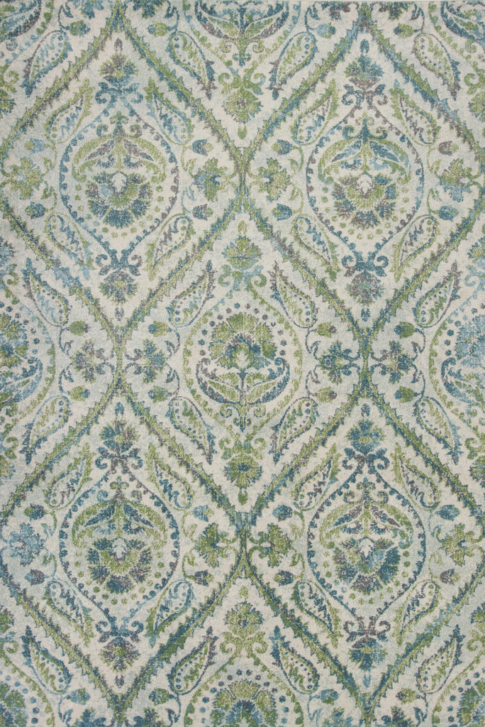 KAS Stella 6256 Ivory/Teal Parisian Area Rug main image