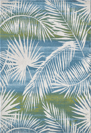 KAS Stella 6273 Ivory/Green Tropical Area Rug main image