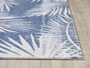 KAS Stella 6276 Blue Palms Area Rug Round Image