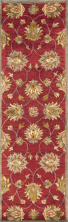 KAS Syriana 6003 Red Allover Kashan Area Rug Round Image