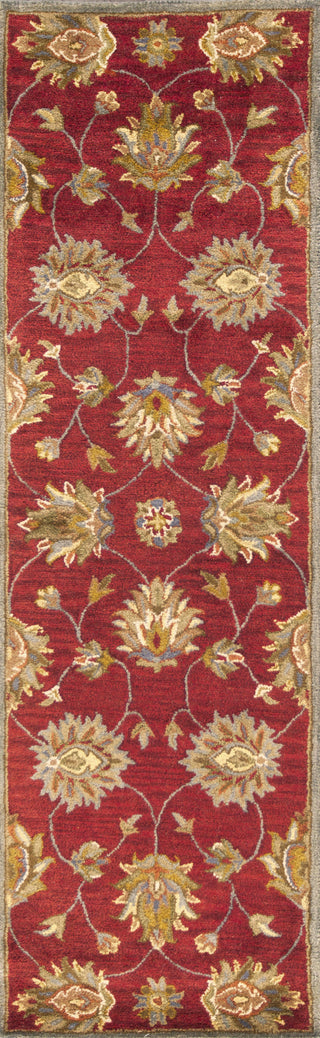 KAS Syriana 6003 Red Allover Kashan Area Rug Round Image