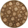 KAS Syriana 6004 Coffee Allover Kashan Area Rug Round Image