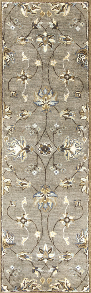 KAS Syriana 6028 Grey Allover Kashia Area Rug Round Image