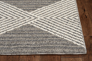 KAS Terrace 6752 Grey/Ivory Diamonds Area Rug