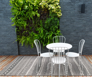 KAS Terrace 6761 Grey Terrain Area Rug Lifestyle Image Feature