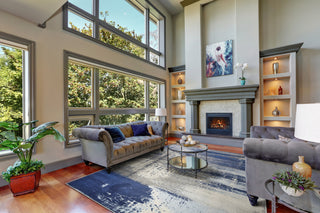 KAS Watercolors 6230 Ice Blue Flow Area Rug Runner Image Feature