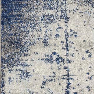 KAS Watercolors 6230 Ice Blue Flow Area Rug Lifestyle Image
