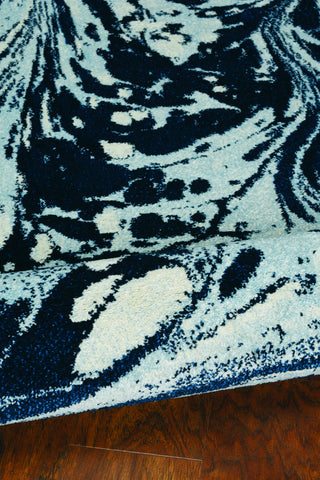 KAS Watercolors 6232 Blue Marble Area Rug Lifestyle Image