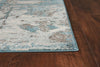 KAS Watercolors 6233 Ivory/Teal Area Rug Round Image Feature