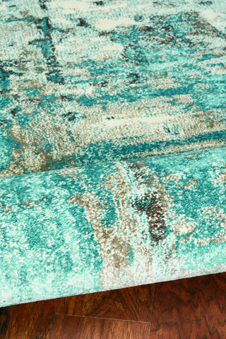 KAS Watercolors 6233 Ivory/Teal Area Rug Lifestyle Image