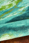 KAS Watercolors 6234 Teal Abstract Area Rug Main Image
