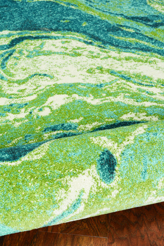 KAS Watercolors 6238 Teal Palette Area Rug Lifestyle Image