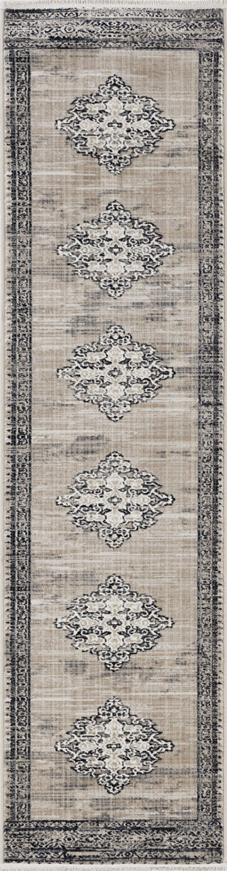 KAS Westerly 7650 Sand/Charcoal Ria Area Rug Lifestyle Image Feature