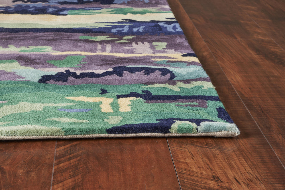 KAS Whisper 3001 Ink Blue Horizons Area Rug Runner Image Feature